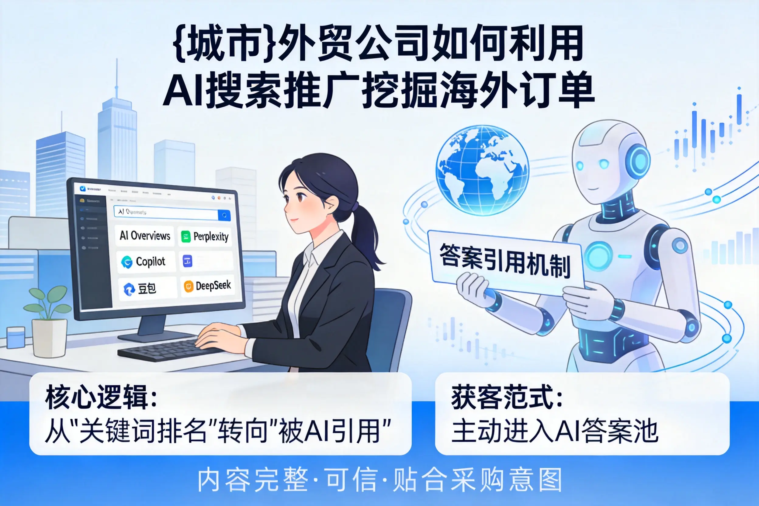 阿拉尔外贸公司如何利用AI搜索推广挖掘海外订单