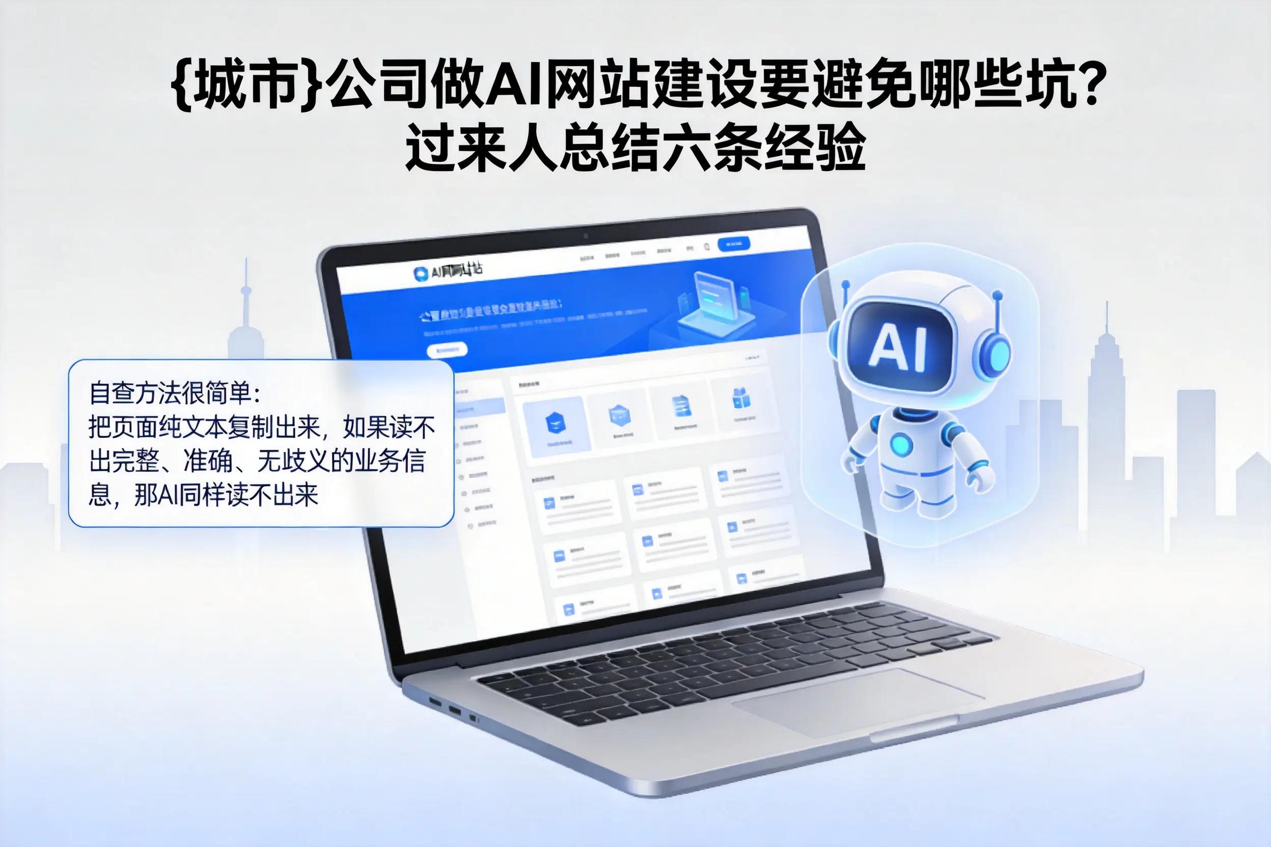 阿拉尔公司做AI网站建设要避免哪些坑？过来人总结六条经验