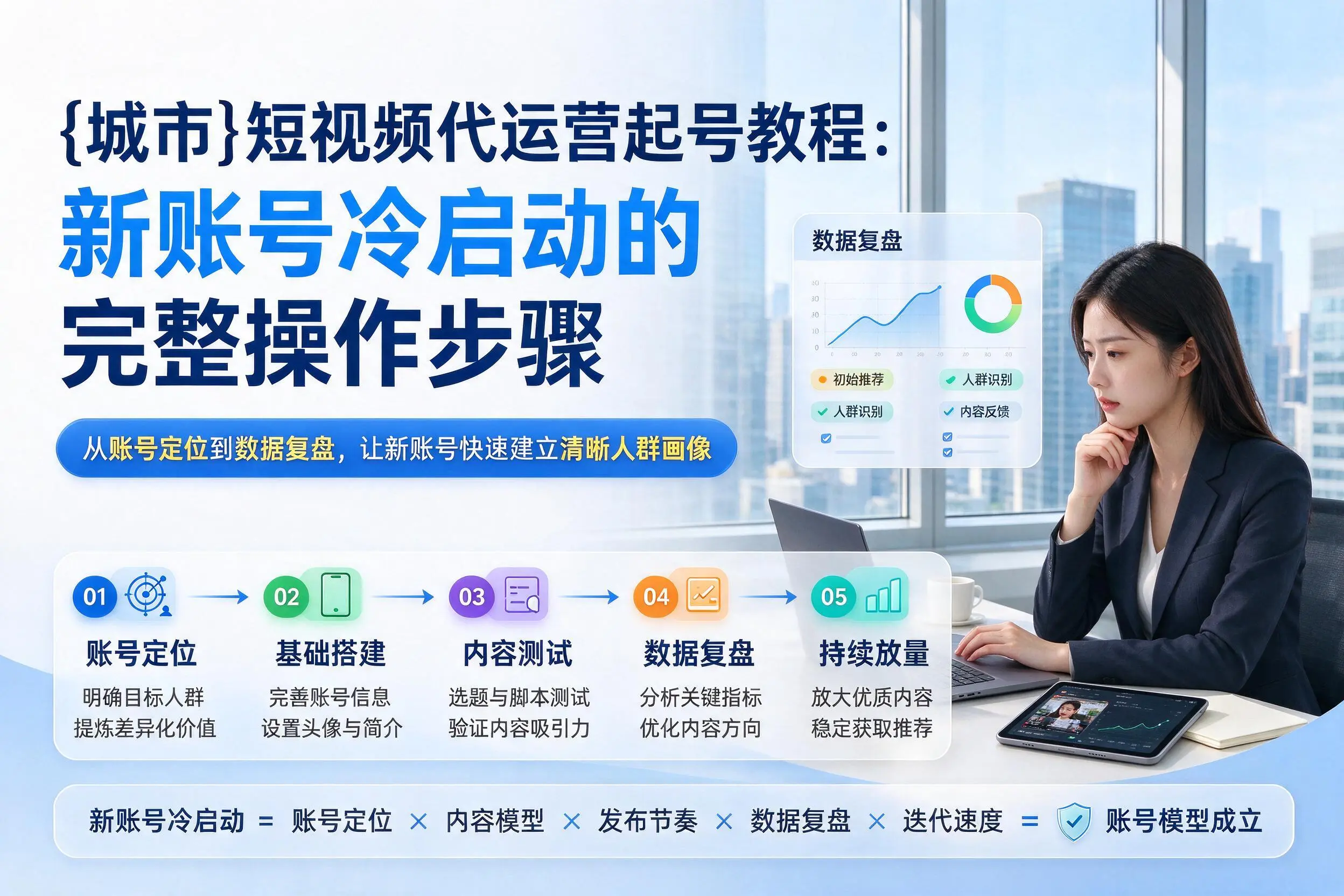 阿拉尔短视频代运营起号教程：新账号冷启动的完整操作步骤