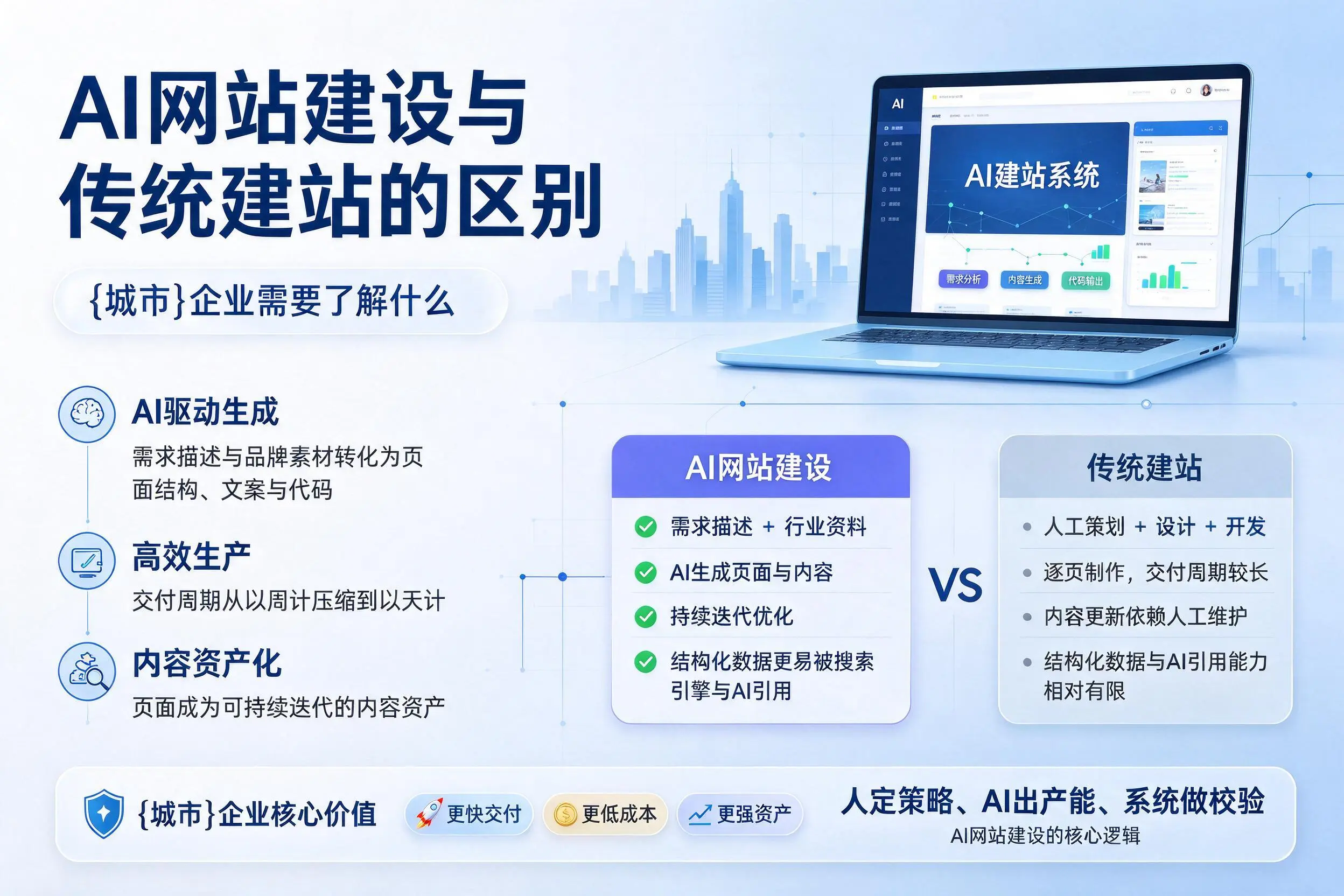AI网站建设与传统建站的区别，阿拉尔企业需要了解什么