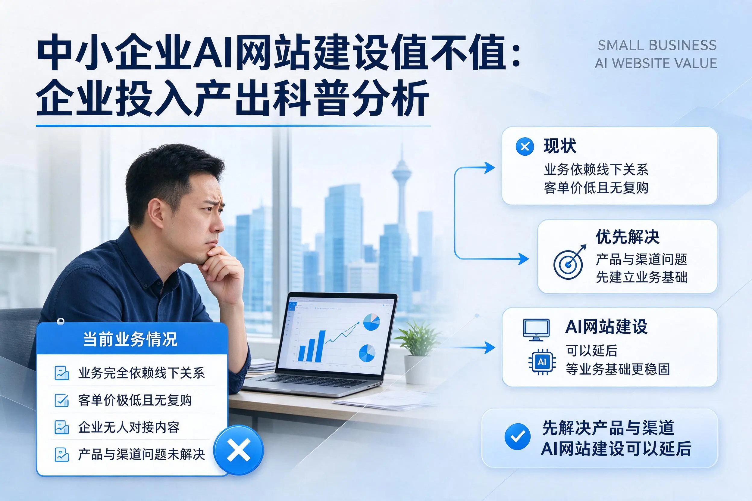 中小企业AI网站建设值不值：阿拉尔企业投入产出科普分析