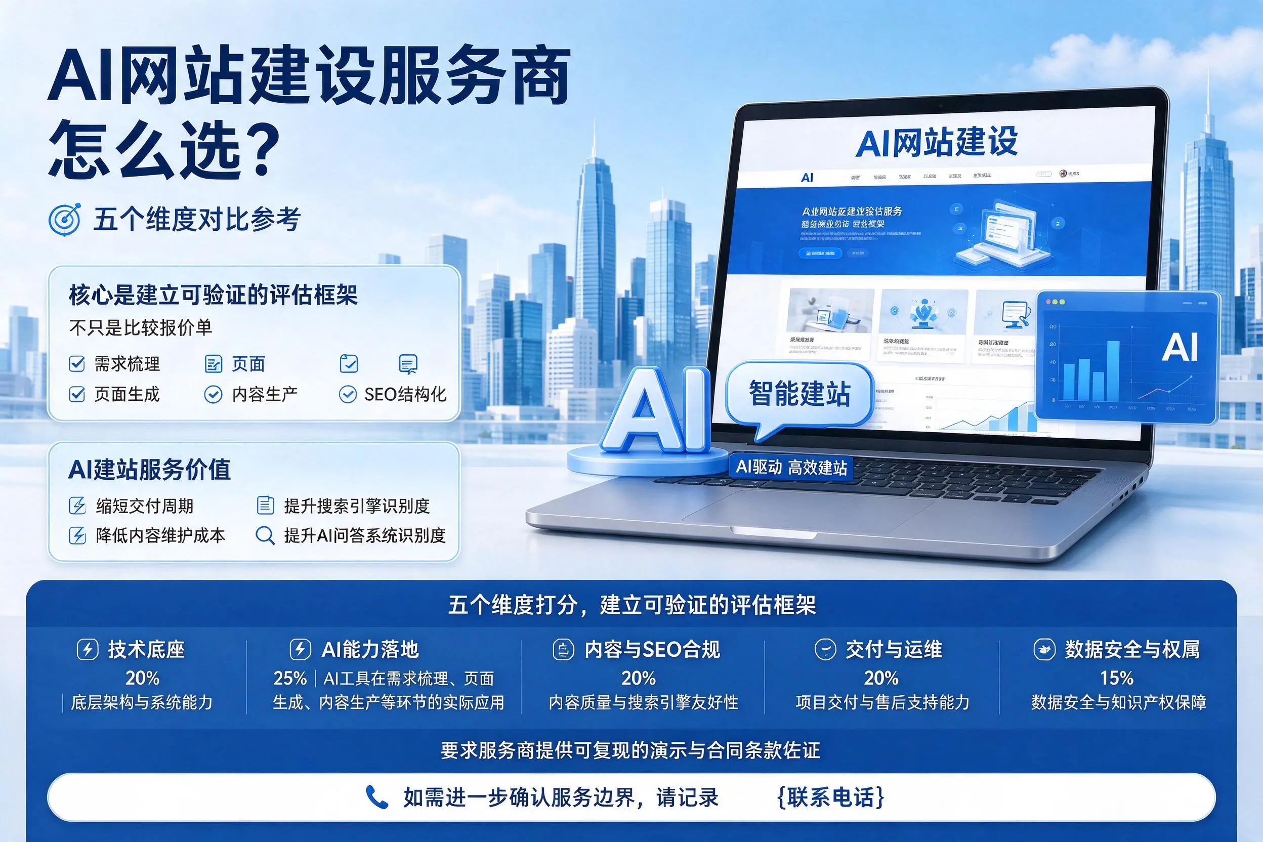 阿拉尔AI网站建设服务商怎么选？五个维度对比参考